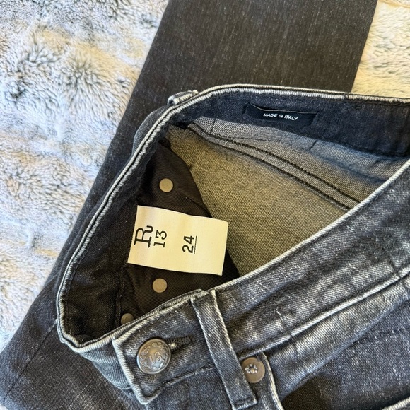 R13 Alison Skinny Black Jeans - Picture 3 of 7